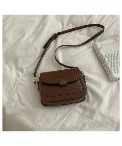 Retro small bags Women's Small square bag simple all-match shoulder messenger bag Black $11.97 Shoulder Bags