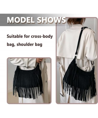 Women's Tassel Faux Suede Leather Hobo Cross Body Chain Shoulder Bag Satchel Black $10.76 Hobo Bags