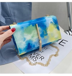 Business Gifts for Women All-match Small Women's Bag Bag Bag Chain Shoulder Fashion Messenger Bags (Blue, One Size) Blue One ...