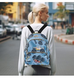 Women Backpack Monster Truck Go Cool Anti-Theft Travel Backpack with Luggage Belt Lightweight Handbag Lady Purse Roomy Double...