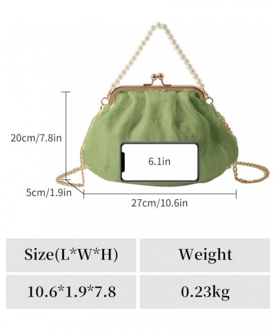 Crossbody Bags for Women Kiss Lock Handbags Evening Clutch Bag Top Handle Satchel with Detachable Chain (Black) Green $23.24 ...