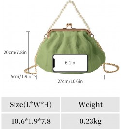 Crossbody Bags for Women Kiss Lock Handbags Evening Clutch Bag Top Handle Satchel with Detachable Chain (Black) Green $23.24 ...