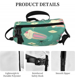 Crossbody Sling Backpack Retro-Milkshakes-Summer Travel Hiking Chest Daypack One Strap Shoulder Bag $17.22 Crossbody Bags