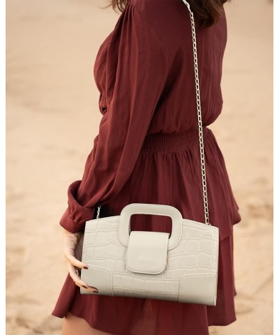 Top Handle Satchel Women Vintage Flap Tote Clutch Handbag Crossbody Shoulder Bag Purse Exquisite-white $24.35 Totes