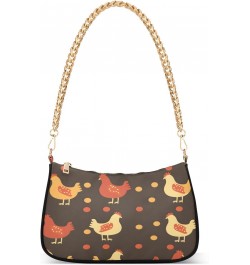 Shoulder Bags for Women Chicken Hobo Tote Handbag Small Clutch Purse with Zipper Closure $14.57 Shoulder Bags