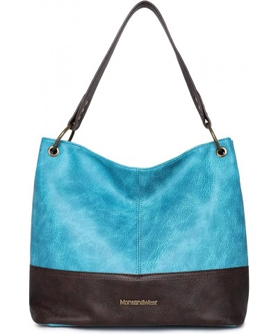 Hobo Bag Purses and Handbags for Women Top Handle Handbags with Pockets Zipper *Turquoise $14.24 Totes