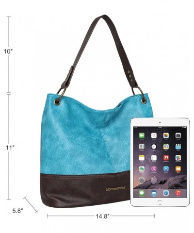 Hobo Bag Purses and Handbags for Women Top Handle Handbags with Pockets Zipper *Turquoise $14.24 Totes