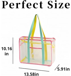 Clear Bag for Stadium Events Tote Bag for Women PVC Purse Cute Large Clear Messenger Purse Concerts Sports Festivals (Green) ...