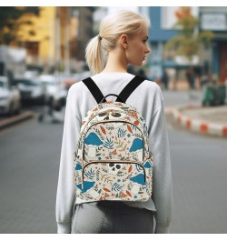 Skull and Mushrooms Retro Backpack for Women, Anti Theft Backpack Lightweight Small Travel Backpack Shoulder Bag Small(11.41'...