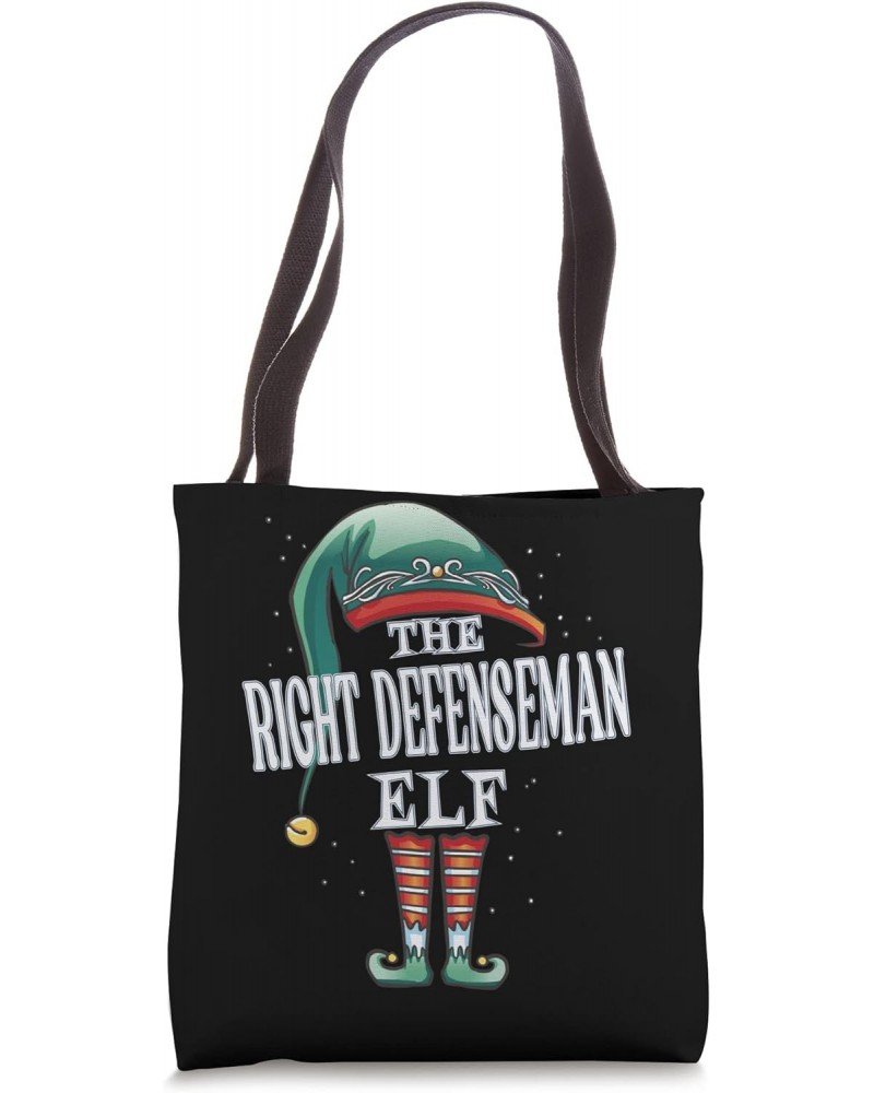 Right Defenseman Elf Christmas Group Xmas Pajama Party Tote Bag $13.66 Totes