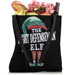 Right Defenseman Elf Christmas Group Xmas Pajama Party Tote Bag $13.66 Totes