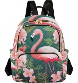 Small Backpack Purse for Women, Tropical Flowers Flamingo Travel Bag Casual Daypack Shoulder Bag Small $21.59 Backpacks