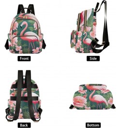 Small Backpack Purse for Women, Tropical Flowers Flamingo Travel Bag Casual Daypack Shoulder Bag Small $21.59 Backpacks