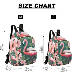 Small Backpack Purse for Women, Tropical Flowers Flamingo Travel Bag Casual Daypack Shoulder Bag Small $21.59 Backpacks