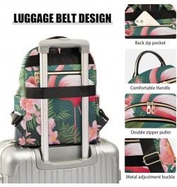 Small Backpack Purse for Women, Tropical Flowers Flamingo Travel Bag Casual Daypack Shoulder Bag Small $21.59 Backpacks