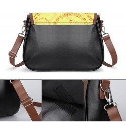 Fashion Crossbody Bags Women's Shoulder Bags Classic City Leather Satchels Hobo Bags American Flag Color10 $21.92 Hobo Bags