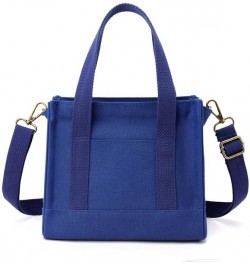 Fashion Canvas Crossbody Tote Bag - Trendy Durable Shoulder Purse for Women Sapphire $9.88 Totes