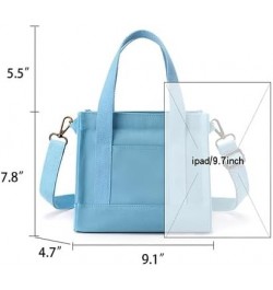 Fashion Canvas Crossbody Tote Bag - Trendy Durable Shoulder Purse for Women Sapphire $9.88 Totes