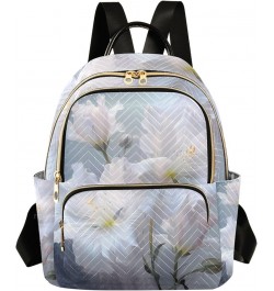 Mini Backpack Purse for Women, White Hibiscus Flower Travel Bag Casual Daypack Shoulder Bag Small $15.68 Backpacks