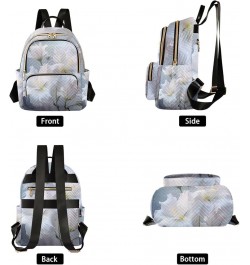 Mini Backpack Purse for Women, White Hibiscus Flower Travel Bag Casual Daypack Shoulder Bag Small $15.68 Backpacks