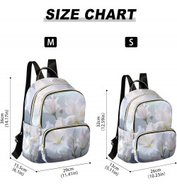 Mini Backpack Purse for Women, White Hibiscus Flower Travel Bag Casual Daypack Shoulder Bag Small $15.68 Backpacks