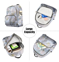 Mini Backpack Purse for Women, White Hibiscus Flower Travel Bag Casual Daypack Shoulder Bag Small $15.68 Backpacks