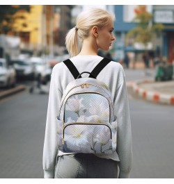 Mini Backpack Purse for Women, White Hibiscus Flower Travel Bag Casual Daypack Shoulder Bag Small $15.68 Backpacks