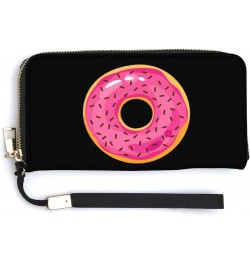 Colorful Donuts Print RFID Blocking Wallet Slim Clutch Wristlet Travel Long Purse for Women Men $20.08 Wristlets