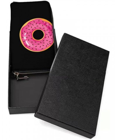 Colorful Donuts Print RFID Blocking Wallet Slim Clutch Wristlet Travel Long Purse for Women Men $20.08 Wristlets