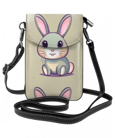 Cute Little Bunny Women'S With Tassel Small Crossbody Leather Cell Phone Bag Purse For Walking Camping Shopping Dating $19.06...