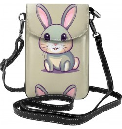 Cute Little Bunny Women'S With Tassel Small Crossbody Leather Cell Phone Bag Purse For Walking Camping Shopping Dating $19.06...