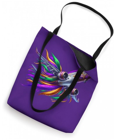 Mardi Gras Bound on Airplane, Let the Party Begin! Tote Bag $12.96 Totes