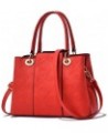 Ziming® Women Handbag 3D Embossed Tote Bag Top Handle Handbag Large Capacity Shoulder Bag Red $17.84 Totes