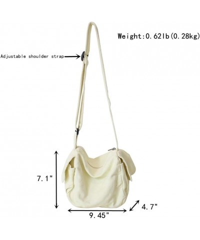 Women's Canvas Crossbody Bag Shoulder Bag Shopping Bag Casual Hobo Bag Green $12.18 Hobo Bags