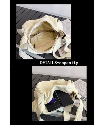 Women's Canvas Crossbody Bag Shoulder Bag Shopping Bag Casual Hobo Bag Green $12.18 Hobo Bags