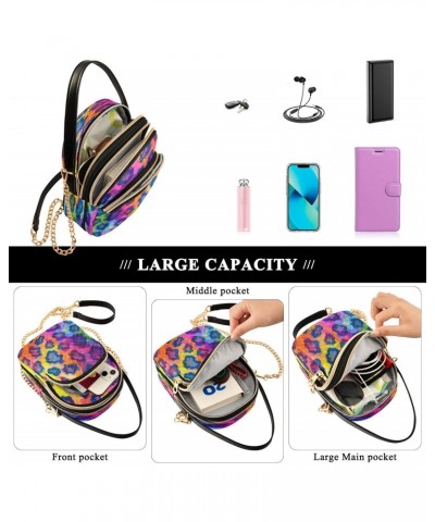 Quilted Crossbody Bags for Women,Leopard Women's Crossbody Handbags Small Travel Purses Phone Bag46 $10.34 Crossbody Bags