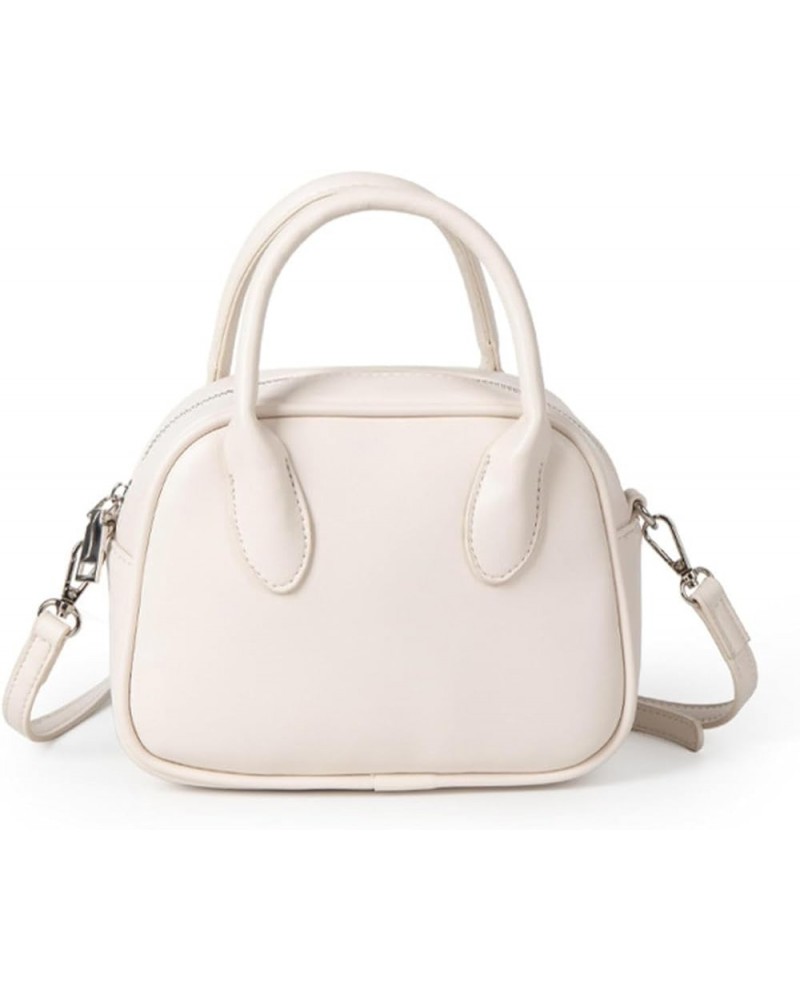 Special-interest design crossbody small bag female stylish good texture handbag solid color all-match bag Creamy White $25.30...