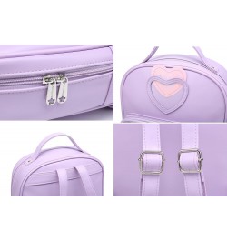 Ita Bag Backpack Heart Shaped Purse JK Uniform School Bags for Anime Pins Display with Insert 51-purple $22.25 Backpacks