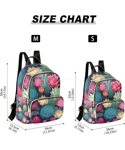 Cactus Flowers Backpack Purse for Women Ladies Fashion Travel MiniShoulder Bags Back Pack HandBag Lady Gifts,M Medium $19.59 ...