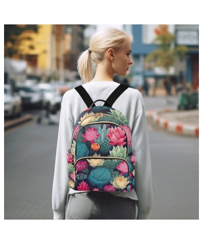 Cactus Flowers Backpack Purse for Women Ladies Fashion Travel MiniShoulder Bags Back Pack HandBag Lady Gifts,M Medium $19.59 ...