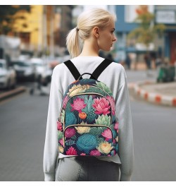 Cactus Flowers Backpack Purse for Women Ladies Fashion Travel MiniShoulder Bags Back Pack HandBag Lady Gifts,M Medium $19.59 ...