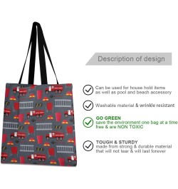 Handbags and Purse Red Firefighter Gray for Women Tote Bag Large Capacity Top Car Truck Storage Handle Shopper Shoulder Bag $...