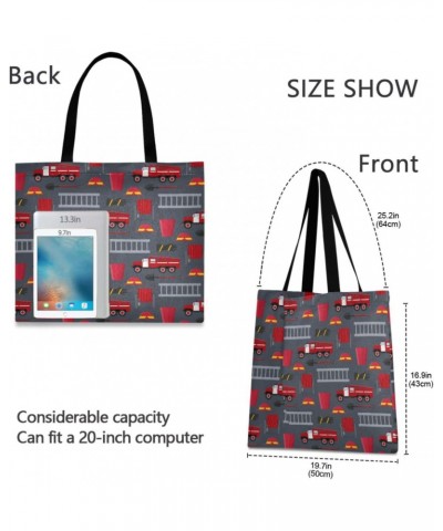 Handbags and Purse Red Firefighter Gray for Women Tote Bag Large Capacity Top Car Truck Storage Handle Shopper Shoulder Bag $...