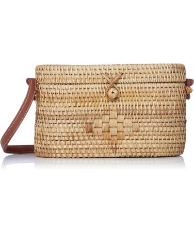 Rattan Shoulder Bag Oval 47-4086 Oval $43.53 Shoulder Bags