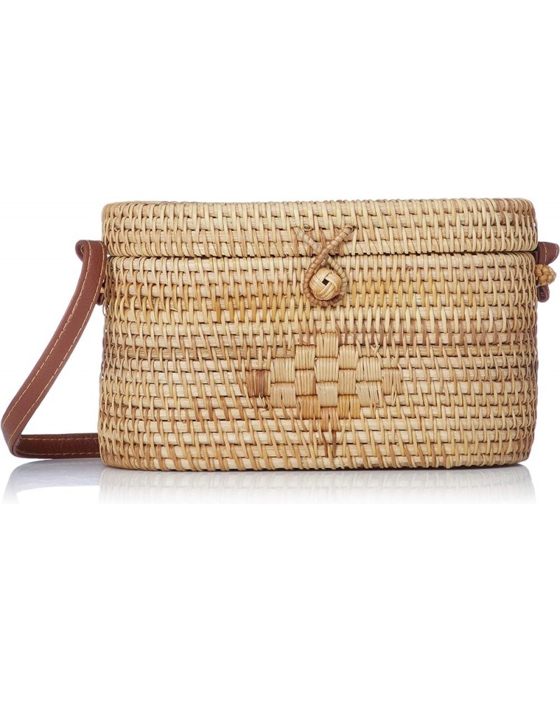 Rattan Shoulder Bag Oval 47-4086 Oval $43.53 Shoulder Bags