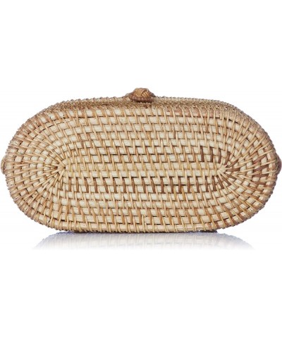 Rattan Shoulder Bag Oval 47-4086 Oval $43.53 Shoulder Bags