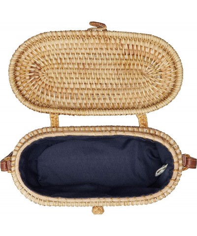 Rattan Shoulder Bag Oval 47-4086 Oval $43.53 Shoulder Bags