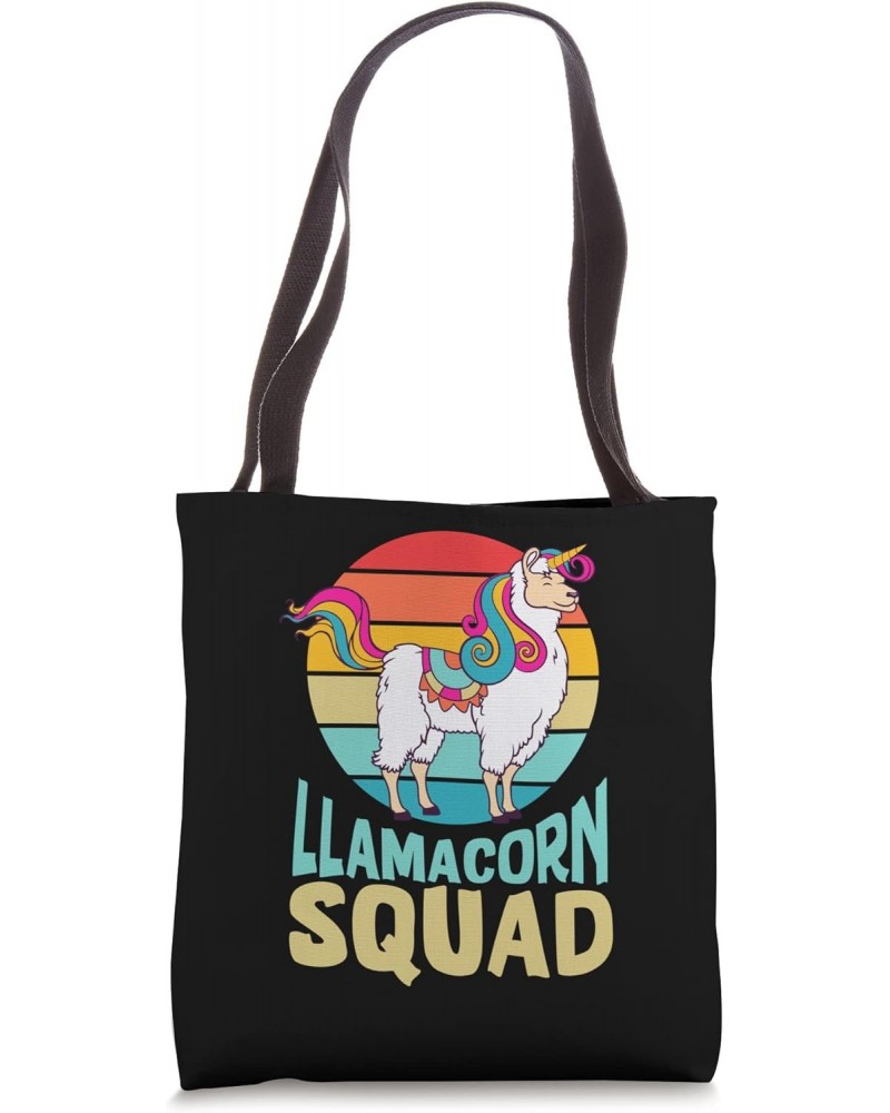 alpaca llama lovers design funny quote llamacorn squad Tote Bag $12.88 Totes