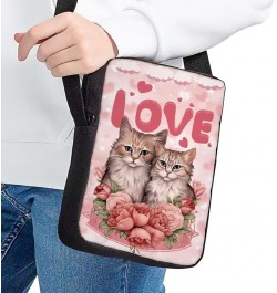 Fashion Sling Purse Kids Adults Casual Crossbody Bag,Adjustable Shoulder Strap Small Handbag,Cell Phone Bag Love Truck Pink $...