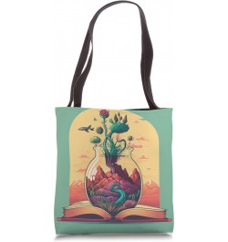 book adventure lover reading library cute read Tote Bag $9.02 Totes